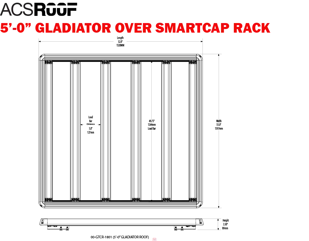 Leitner Designs ACS ROOF | Over Truck Cap Platform | Smartcap