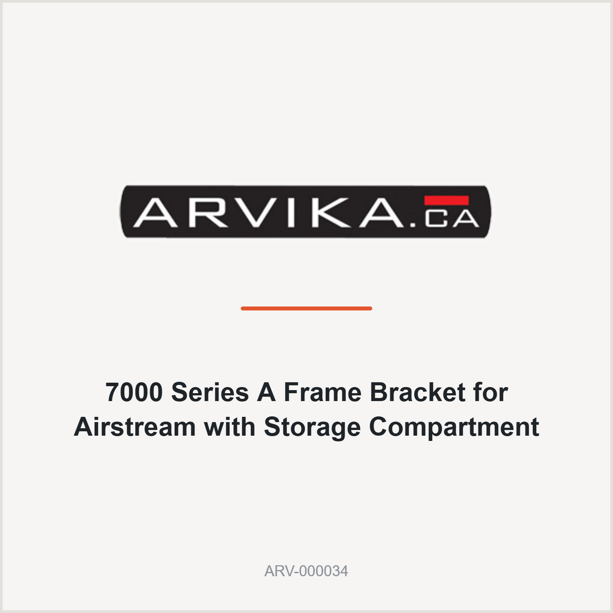 Arvika 7000 Series A Frame Bracket for Airstream with Storage Compartment