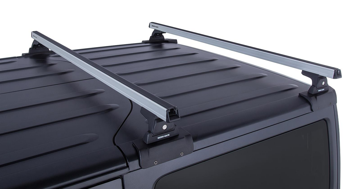 Rhino-Rack Heavy Duty RLT600 Backbone Roof Rack | JEEP Wrangler 2dr SUV Hard Top 07 to 10 Roof Racks - Modula Racks