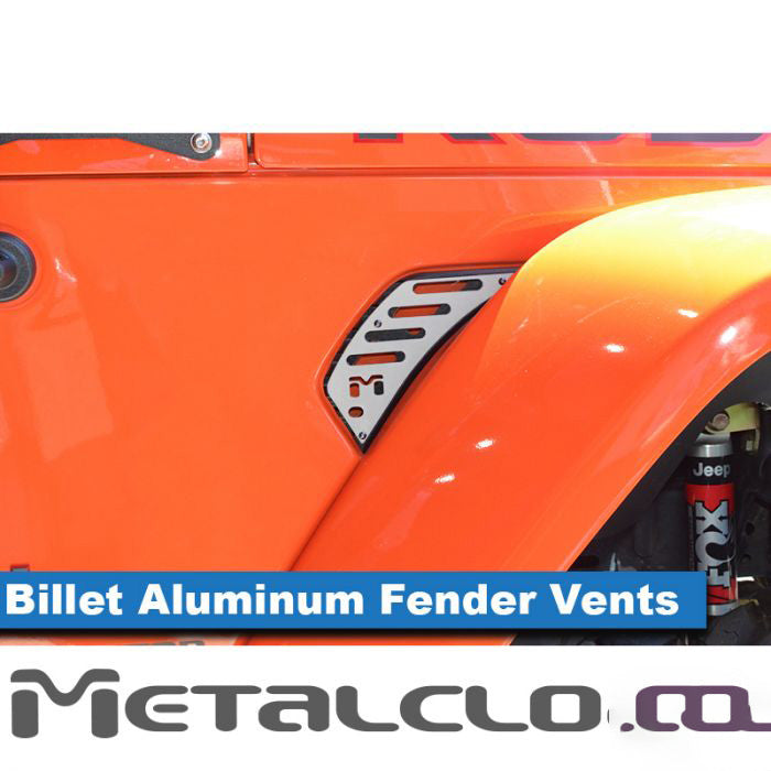 Adventure Rack Systems Billet Air Outlet Front Fender Vents | JT Gladiator, JL Wrangler Rack Accessory - Modula Racks