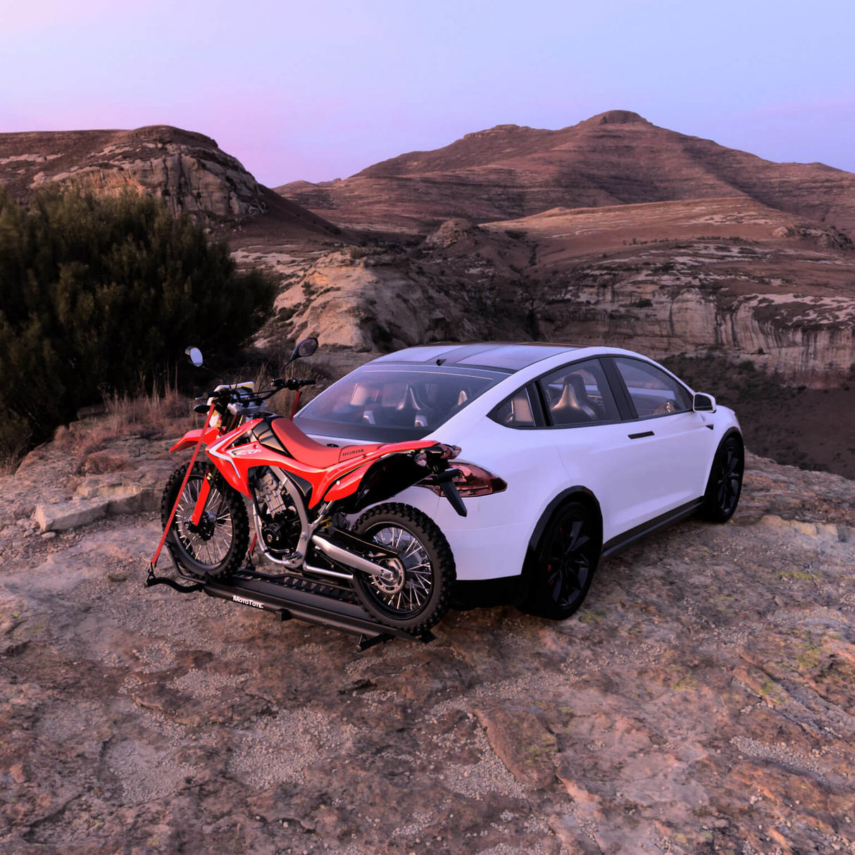 MotoTote Max Motorcycle Carrier Motorcycle Rack - Modula Racks