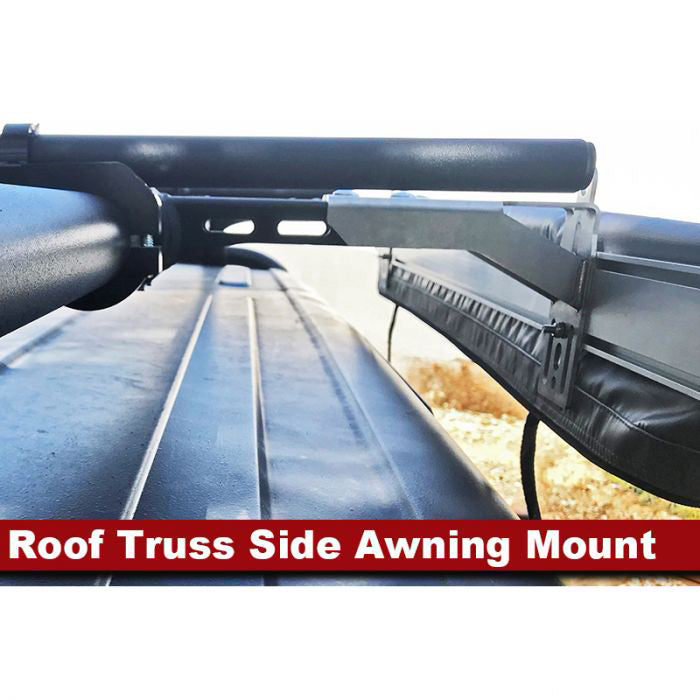 Adventure Rack Systems 2" Roof Truss Side Awning Mount, Single, JK Wrangler | JL Wrangler | JT Gladiator Rack Accessory - Modula Racks