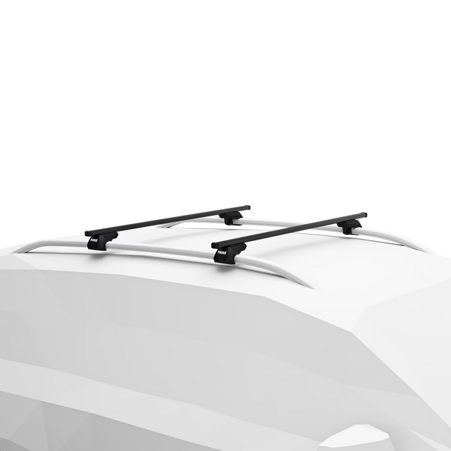 Thule SquareBar Evo Kit for Nissan 810 Wagon 5-dr w/ Rain Gutters 1977 to 1983 Roof Racks
