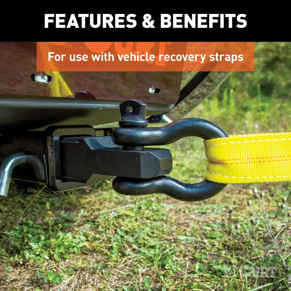 Curt D-Ring Shackle Mount (2" Shank) Overland and Recovery - Modula Racks