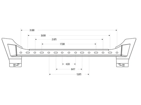 Leitner Designs Grenadier Front Bumper Light Bar Rack Accessories - Modula Racks