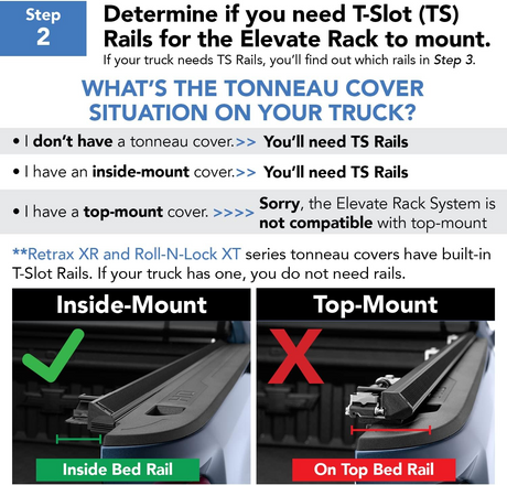 Truxedo Elevate TS Rails Bed Racks