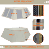 23ZERO Peregrine 270 Deluxe Wall Package | Left (1 & 2) Awning Accessory - Modula Racks