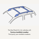 Thule WingBar Edge Kit for Subaru Impreza Hatchback 5-dr w/ Factory Crossbar 2008 to 2011 Roof Racks