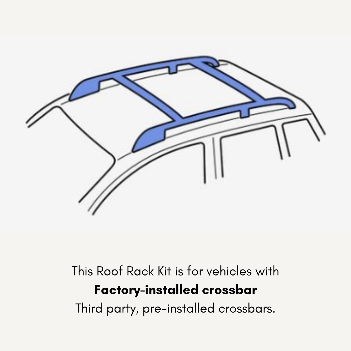 Thule WingBar Edge Kit for Toyota FJ Cruiser SUV 5-dr w/ Factory Crossbar 2007 to 2014 Roof Racks
