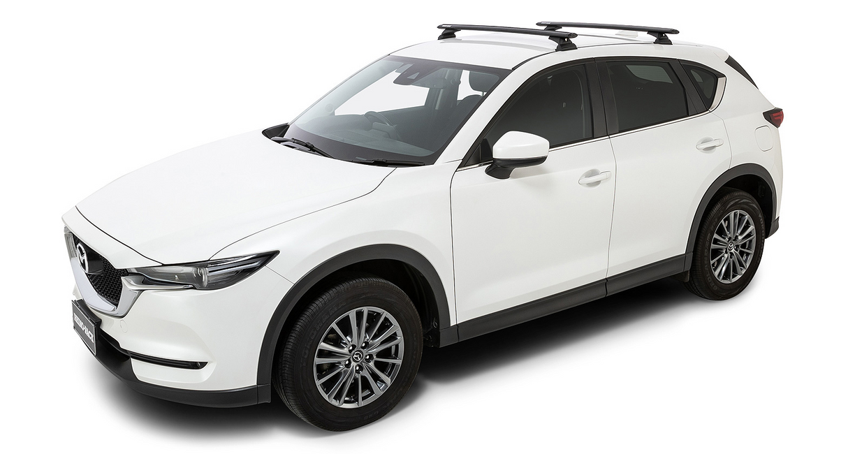 Rhino-Rack Vortex RCL Roof Rack | Mazda CX-5 17 to 23 | Black | 2 Bars | 4dr Roof Racks