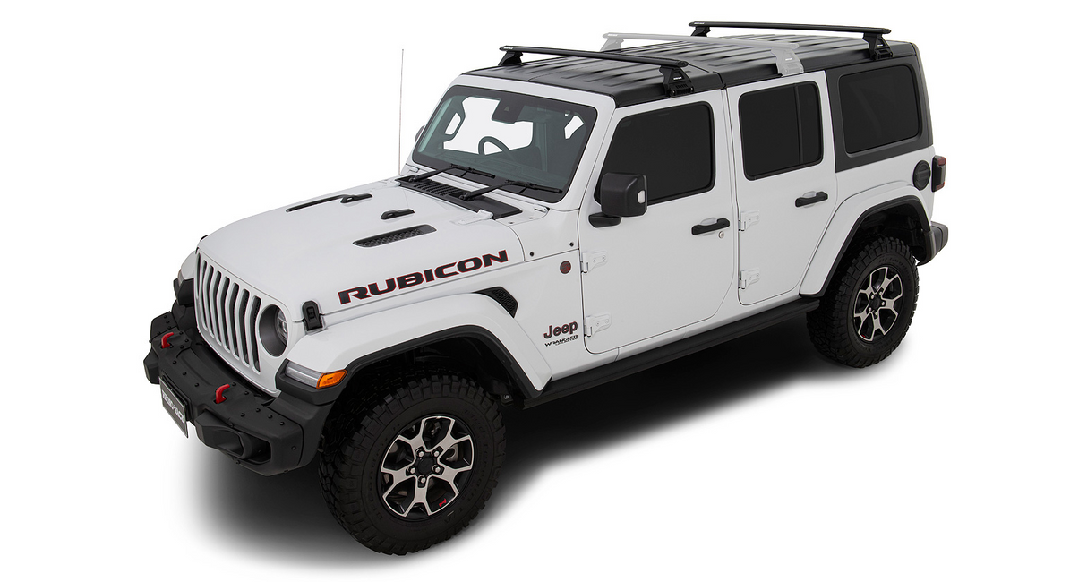 Rhino-Rack Vortex RL110 Roof Rack | Jeep Wrangler 18 to 23 | Black | 4dr Roof Racks