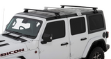 Rhino-Rack Vortex RL110 Roof Rack | Jeep Wrangler 18 to 23 | Black | 4dr Roof Racks