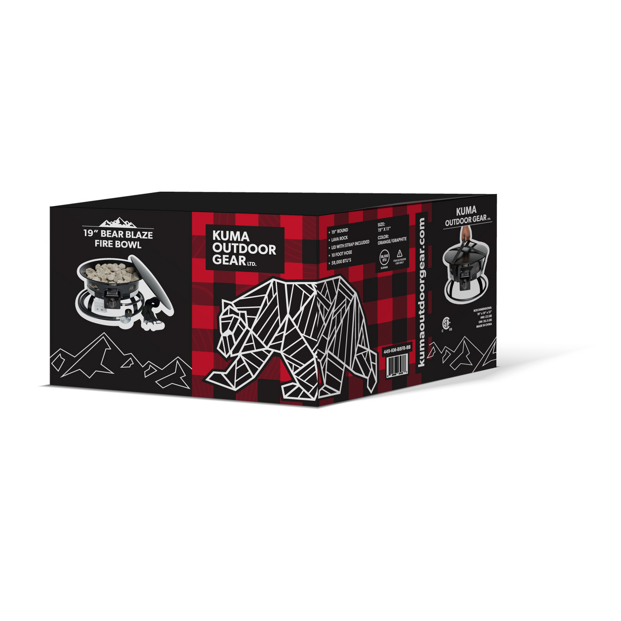 Kuma Outdoor Gear Bear Blaze Fire Bowl - 19" Campground Extras