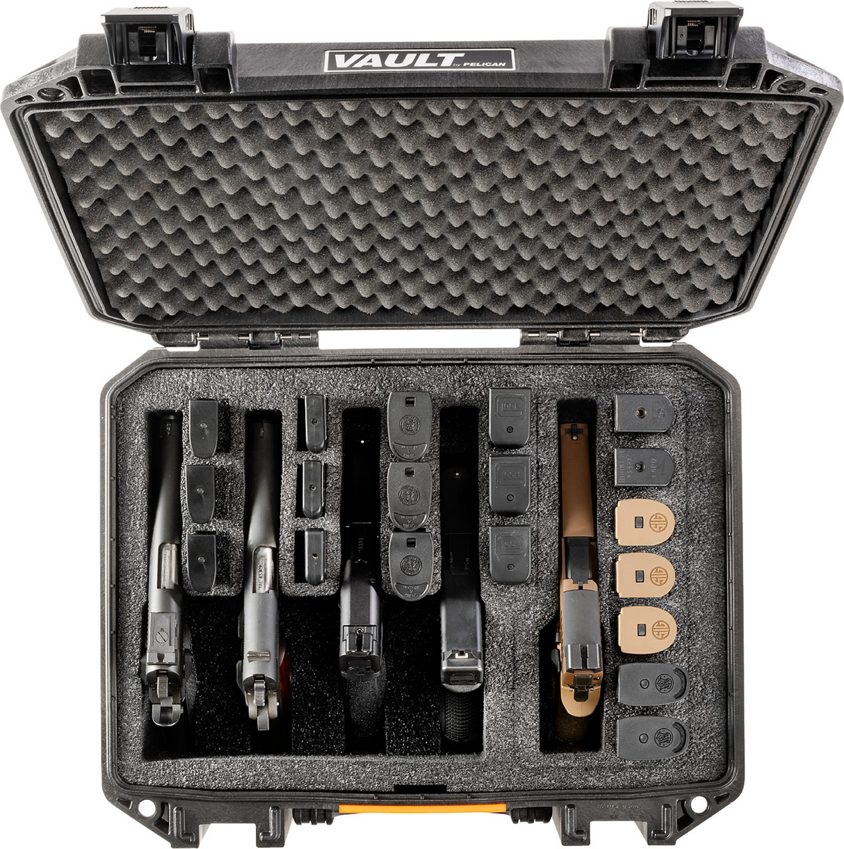 PELICAN V300 Vault Universal 5-Pistol Case Black Cargo Carriers