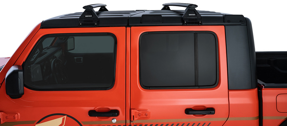 Rhino-Rack Vortex RL110 Roof Rack | Jeep Gladiator 20 to 24 | Black | 2 Bars | 4dr Roof Racks