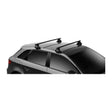 Thule SquareBar Evo roof rack on bare roof