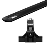 Thule WingBar Evo Kit for Jeep Wrangler SUV 4-dr w/ Rain Gutters 2018 to 2025 Roof Racks