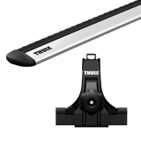 Thule WingBar Evo Kit for Jeep Wrangler SUV 4-dr w/ Rain Gutters 2018 to 2025 Roof Racks
