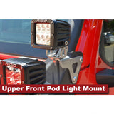 Adventure Rack Systems Upper Front Pod Light Mount, JL Wrangler | JT Gladiator Rack Accessory - Modula Racks