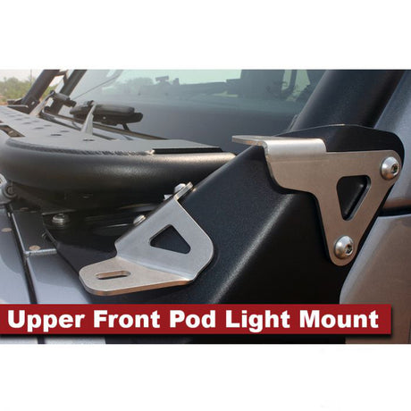 Adventure Rack Systems Upper Front Pod Light Mount, JL Wrangler | JT Gladiator Rack Accessory - Modula Racks