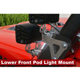 Adventure Rack Systems Lower Front Pod Light Mount, JL Wrangler | JT Gladiator Rack Accessory - Modula Racks