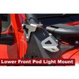 Adventure Rack Systems Lower Front Pod Light Mount, JL Wrangler | JT Gladiator Rack Accessory - Modula Racks