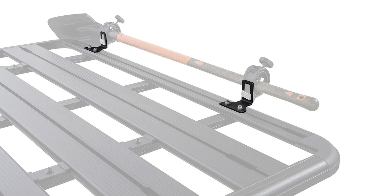 Rhino-Rack Multi-Purpose Shovel and Conduit Holder Bracket Roof Rack Accessories - Modula Racks