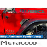 Adventure Rack Systems Billet Air Outlet Front Fender Vents | JT Gladiator, JL Wrangler Rack Accessory - Modula Racks