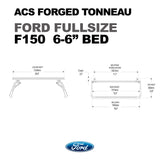 Leitner Designs ACS Forged Tonneau | 97-22 Ford F150 6'6" Bed Bed Rack Kit - Modula Racks