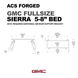 Leitner Designs ACS Forged | 19-22 GMC Sierra 1500 5'8" Bed Bed Rack Kit - Modula Racks