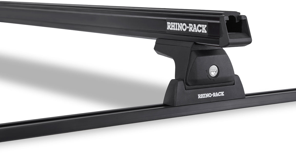 Rhino-Rack Heavy Duty RLT600 Trackmount Roof Rack | FORD F250 4dr Pick Up Crew Cab 08 to 16 Roof Rack Kit - Modula Racks