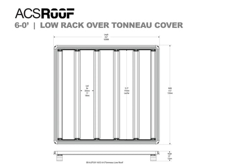 Leitner Designs ACS ROOF | Universal Platform Tonneau Bed Rack | Midsize Trucks Bed Racks - Modula Racks