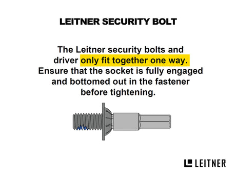 Leitner Designs Security Driver and Bolt Kit  - Modula Racks