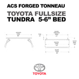 Leitner Designs ACS Forged Tonneau | 07-22 Toyota Tundra 5'6" Bed Bed Rack Kit - Modula Racks