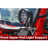 Adventure Rack Systems Front Upper Light Pod Support Bracket, JL Wrangler | JT Gladiator Rack Accessory - Modula Racks