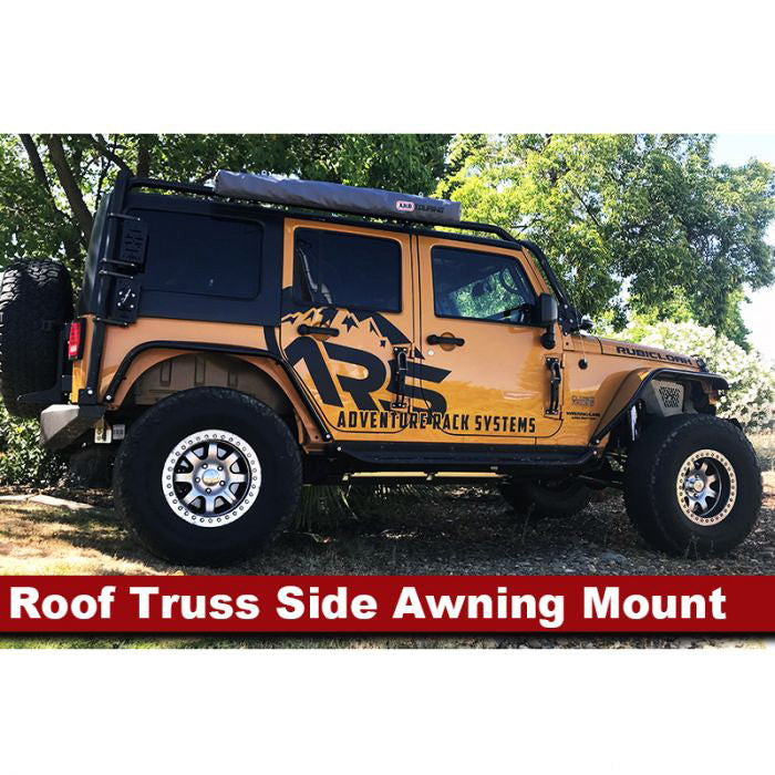 Adventure Rack Systems 2" Roof Truss Side Awning Mount, Single, JK Wrangler | JL Wrangler | JT Gladiator Rack Accessory - Modula Racks