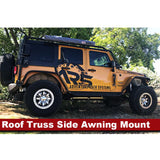 Adventure Rack Systems 2" Roof Truss Side Awning Mount, Single, JK Wrangler | JL Wrangler | JT Gladiator Rack Accessory - Modula Racks