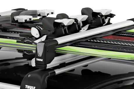 Thule Snowpack Extender (Silver) Clamshell Ski Rack - Modula Racks