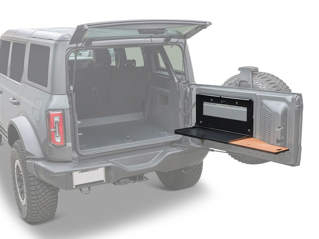 Front Runner Drop Down Tailgate Table | Ford Bronco Camp Kitchen - Modula Racks